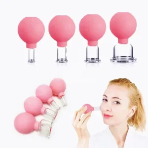 Customized Strong Squeezing Suction Force Silicone Facial Cupping Vacuum Massage Therapy Cupping Cup for Face