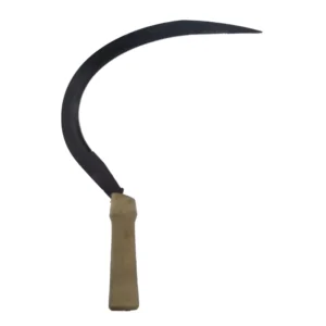 Cutting Grass with a Farm Hand Held Garden Sickle