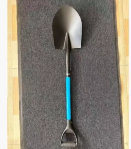 D Grip Round Point Shovel Heavy Duty Carbon Steel Digging Spade for Garden Farming Landscaping