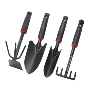 DD2382 Gardening Tool 4 Piece Set With Non Slip Rubber Grip Shovel Carbon Steel Mini Trowel Digging Hoe Garden Hand Tool Kit