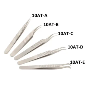 DF High Quality 90Degree Lash Tweezers Private Label Eyelash Extension Tweezers at for Beauty