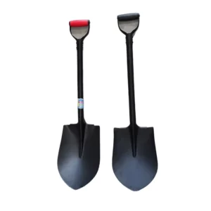 DIY Grade Carbon Steel Garden Shovel Agriculture Spade with Ergonomic D Grip Handle for Digging Wood and Metal Farming Tool