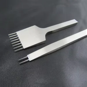 DIY Leather Goods Punching Tool Six Diamond Chopping Strap Punching Oblique Flat Chisel