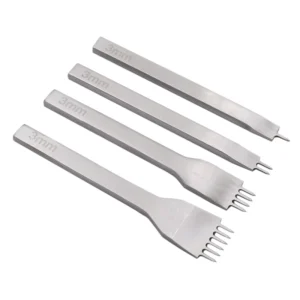 DIY Leather Prong Hole Punch Tool Leather Stitching Tools Diamond Chisel Leather Carving Punch Hole Work 3 4 5 6mm