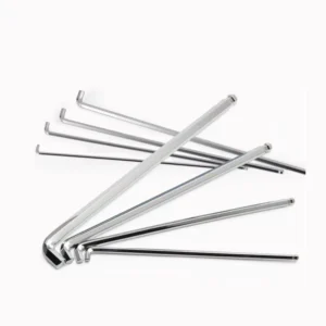 DIY Metric OEM L-type Hex Key Allen Wrench Short Style with Ball End 1.5mm-10mm Chrome Vanadium Steel Chrome Coated