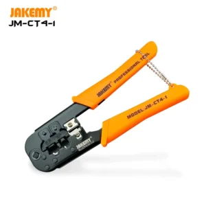 DIY RJ45 Modular Pass Through Steel Wire Crimper Stripper with Plastic Molded Handle OEM Network UTP Cable Crimping Tool