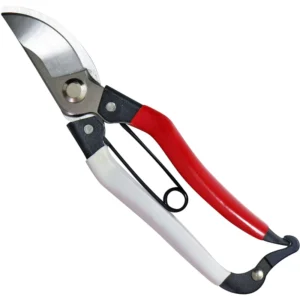 DSC03 High Carbon Steel Pruning Shears Classic Red White Comfortable Plastic Handle Scissors Industrial Gardening Cutting Tools
