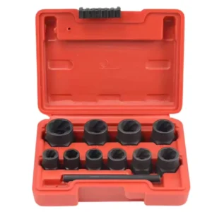 Damaged Nut and Bolt End 3 8 Screw Removal Tool Combination Set with Adapter Kit Auto Repair Bad Screw Column Removal Tool