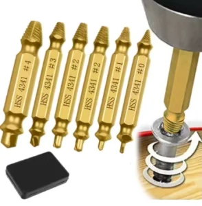 Damaged Screw Extractor Drill Bit 5Pcs Set Stripped Broken Screw Bolt Remover Extractor Easily Take Out Demolition Tools ef001