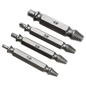 Damaged Screw Extractor Practical Tools Drill Bit Set 4Pcs set Convenience Easy to Use Broken Bolt Remover Screw Extractor Set
