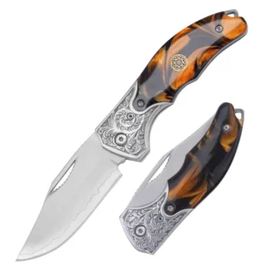 Damascus Steel Folding Pocket Knife Camping Survival Tool Folding Knife Hunting Tactical Folding Knife
