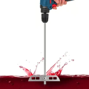 Degassing Stirrer Degasser Mix Stir Mixing for Wine Making Brewing Wine Beer Kombucha Mixer Drill Attachment Rod with Paddles