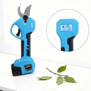 Digital Display Electric Pruning Shears Cordless Battery Garden Orchard Tree Branch Cutter Efficient Pruner