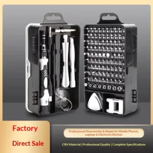 Direct Manufacturer 115 in 1 Precision Screwdriver Set 45#steel Household Tool Kit Phone Disassembly Exclusively Cross border