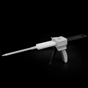 Disposable Square Bayonet Static Mixer Nozzle 21 Elements Mixing Tube for 50ml Dual Component Epoxy Resin Adhesive Dispensing