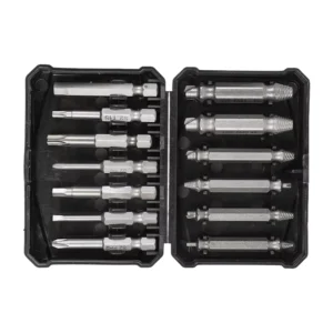 Double Ended Universal Bolt Screw Remover Broken Head Deep Hole Stripped Teeth Reverse Threaded for Rusted Screws
