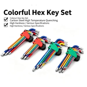 Double Head Adjustable Allen Key Set L Shaped Hex Key Extra Long Wrench