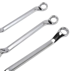 Double Offset Box End Wrench Set 45# Steel Metric Box End Wrench for DIY Repair