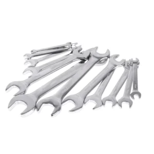 Double Open End Wrench Set Includes Roll up Storage Pouch 5mm 32mm Metric
