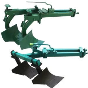 Double Plow Agricultural Hand Pulled Tractor Attachment Hoe Type Cultivator High 23kg Green Black 3 Months Warranty Made China