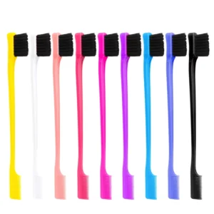 Double Sided Edge Control Hair Comb Brushes Eyebrow Brush for Women Girls