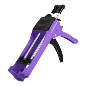 Double Tube Industrial Grade Plastic Manual Caulking Gun Tool for Epoxy Grout and Tile Filling