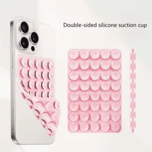 Double sided Silicone Suction Cups with Anti slip Properties and Durability for Small sized Use