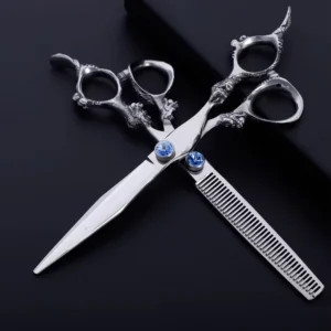 Dragon Handle Hair Scissors Customize Available Barber Shear Hair Thinning Scissor in Multi-shape of Tooth
