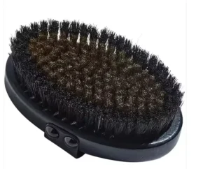 Dry Body Massage Brush Wood with Fine Bronze and Boar Bristles Dry Brushing