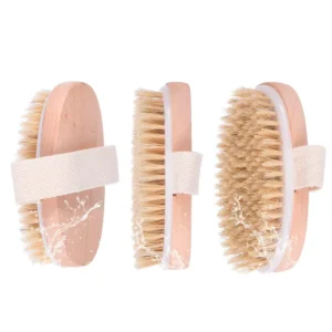 Dry Brushing Body Brush Natural Bristle Dry Skin Exfoliating Brush Body Scrub for Whole Skin