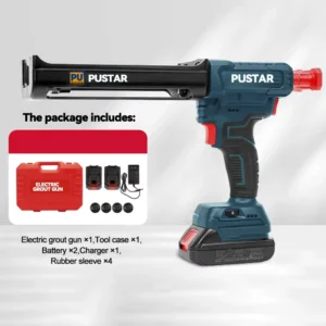 Dual Battery Two Component Cordless Caulking Gun Glue Adhesives Dispenser for Epoxy Resin Sealants Cordless Caulking Gun High