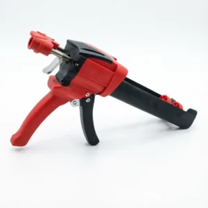 Dual Component Epoxy Caulking Gun 400mL Adhesive Cartridge Applicator Manual DIY Smooth Rod Plunger 26 1 Thrust