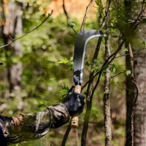 Dual Purpose Curved Blade Steel Wood & Grass Cutting Agricultural Sickle with Extended Clearance