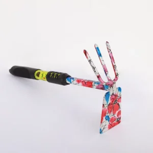 Dual Purpose Hoe Garden Tools and Beach Tools with Black Plastic Handle