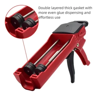 Dual Tube Manual Labor Saving Glue Gun with Plastic Handle Industrial DIY Double Thrust Sewing & Caulking Gun