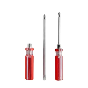 Dual-head Magnetic Screwdriver Set Cross-shaped with Strong Household Steel Handle Chrome Finish Customizable OEM Support
