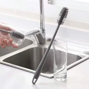 Durable Insulated Long Handle Cleaning Brush Hard Bristle Tool for Baby Bottle Water Cup Floor Made of Quality Plastic