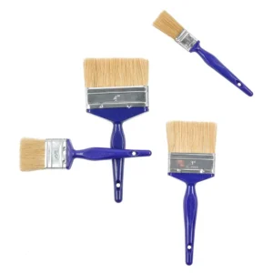 Durable Mixed Bristle Paint Brush with Plastic Handle & Roller Painting Tools