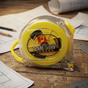 Durable Plastic Tape Measure High Impact Non Conductive Retractable Tape