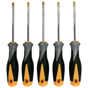 Durable S2 Steel Manual Screwdriver High Hardness Blade with Ergonomic Grip for Professional Contractors
