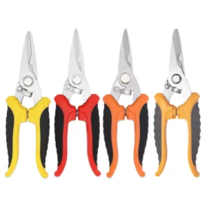 Durable Stainless Steel Electrician Pruner Cable Cutting Scissors Industrial Grade Garden Hand Tools Other Garden Supplies