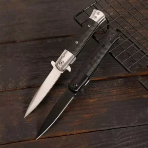 Durable Stainless Steel Folding Knife Plastic Handle DIY OEM Multi Function Survival Knife for Global Outdoor