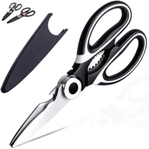 Durable Stainless Steel Kitchen Scissor with Handle Anti Rust and Strong Shears for Multiple Uses