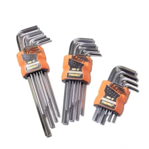 Durable Wrench 9 pieces Hex Key Allen Key Wrench Multi function Use Wrench