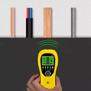 EOUTIL TH580 Stud Finder Wall Scanner Detects Wood Metal Studs Metal Rebars AC Live Wire Orange 1 Year Warranty