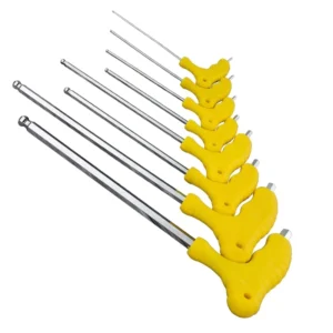 EXPLOIT Industrial Grade Hex Key Set T Handle Plastic Star Allen Wrench with Torx Key Metric Hexagonal Key
