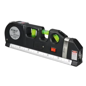 Easy to use Battery powered Laser Level Kit With Cross Line Multi purpose Metric Imperial Tape for Laser Distance Measurements