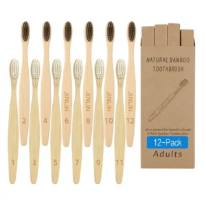 Eco Friendly Bpa free Natural Handle Soft Bristles Tooth Brush Bambu Charcoal Biodegradable Bamboo Toothbrushes