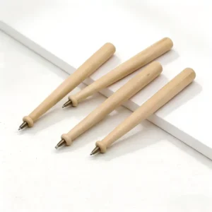 Eco-friendly Wooden Ballpoint Pens Promotional Baseball Bat-shaped Neutral Pens with Custom logo Suitable for Children