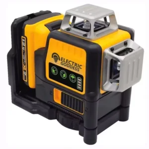 Electric 12V MAX Li Ion Battery Laser Leveler Self Leveling Green Beam Laser Level Meter 360 Degrees 12 Line 3x 360 Laser Level